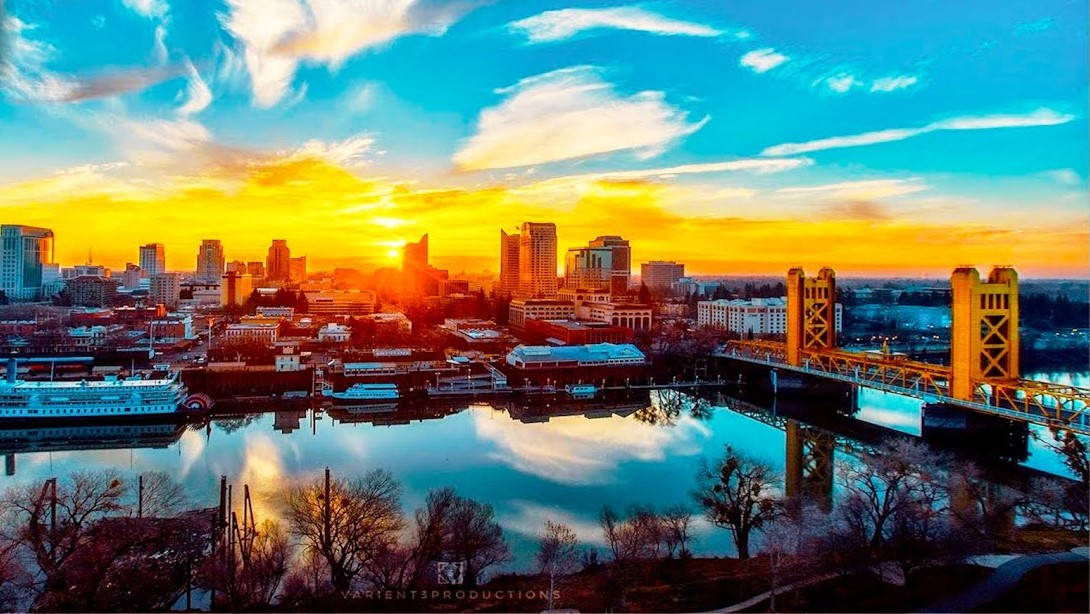 Sunset Over Sacramento Wallpaper