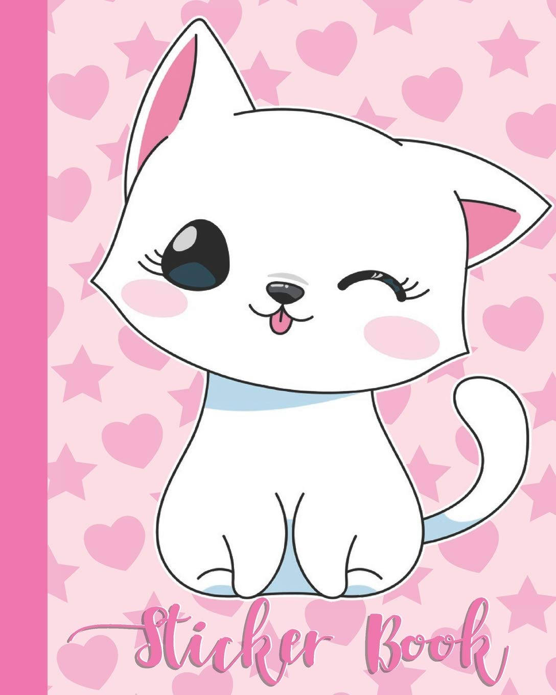 Super Cute Kawaii Kitten Winking Wallpaper
