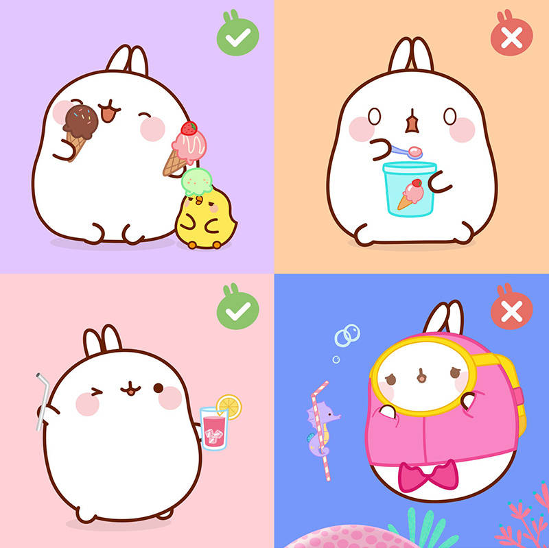 Super Cute Kawaii Pusheen Cat Collage Wallpaper