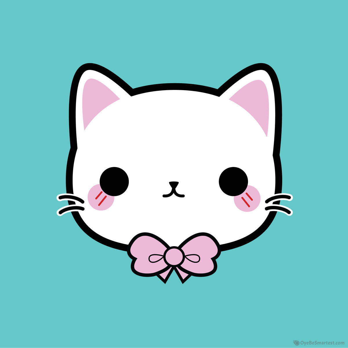 Super Kawaii Cat Face Cute Mugshot Wallpaper