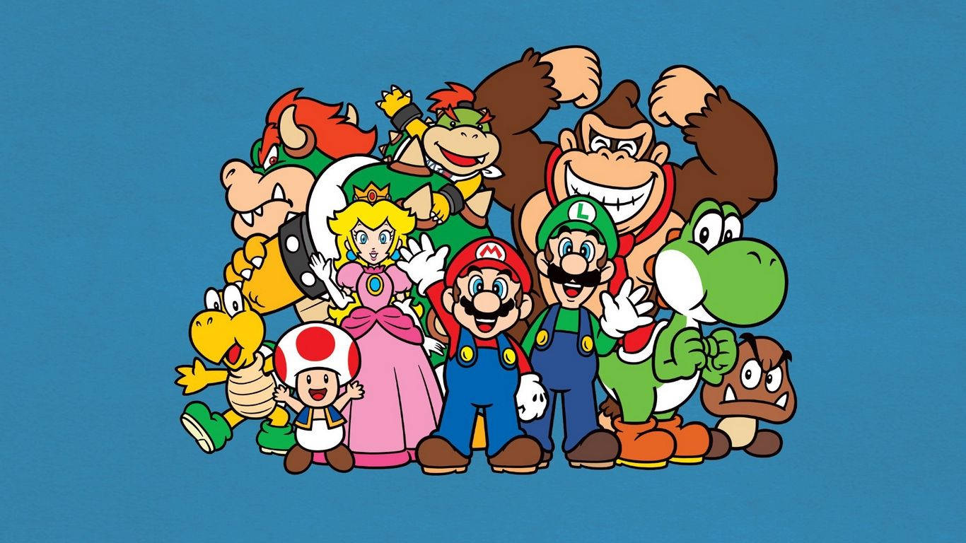 Super Mario, Luigi And Friends Wallpaper