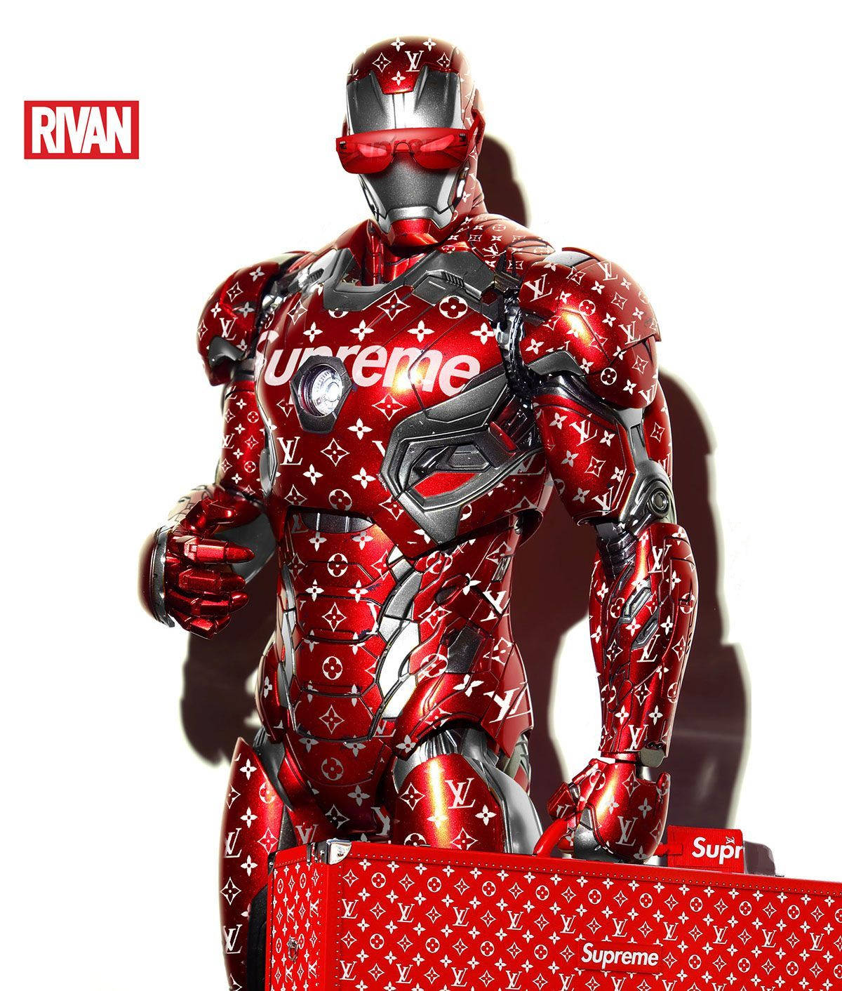 Superhero Supreme Iron Man Branded Armor Wallpaper