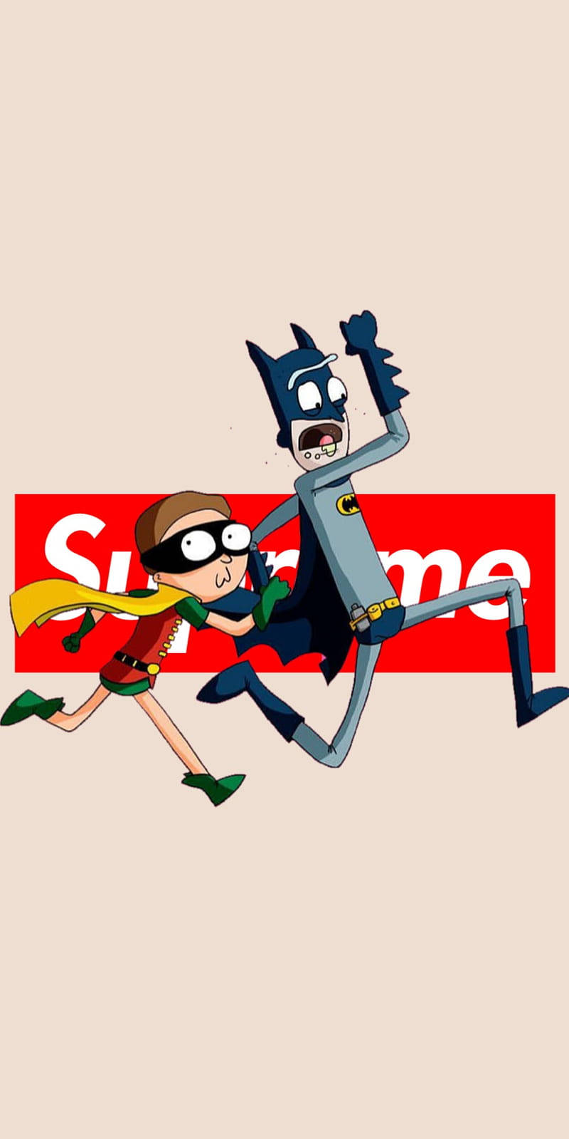 Superhero Supreme Rick And Morty Wallpaper