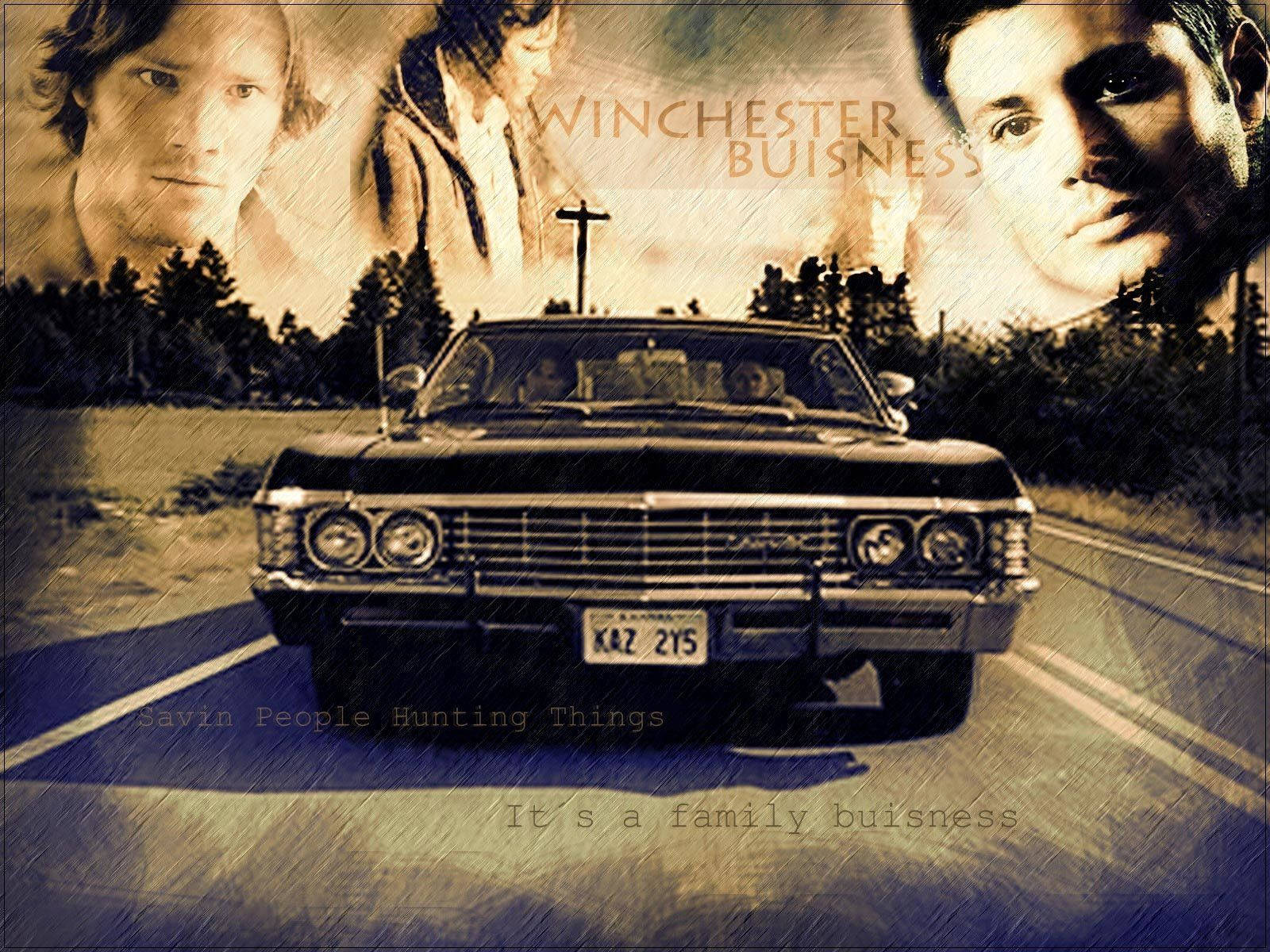 Supernatural Winchester's Car Wallpaper