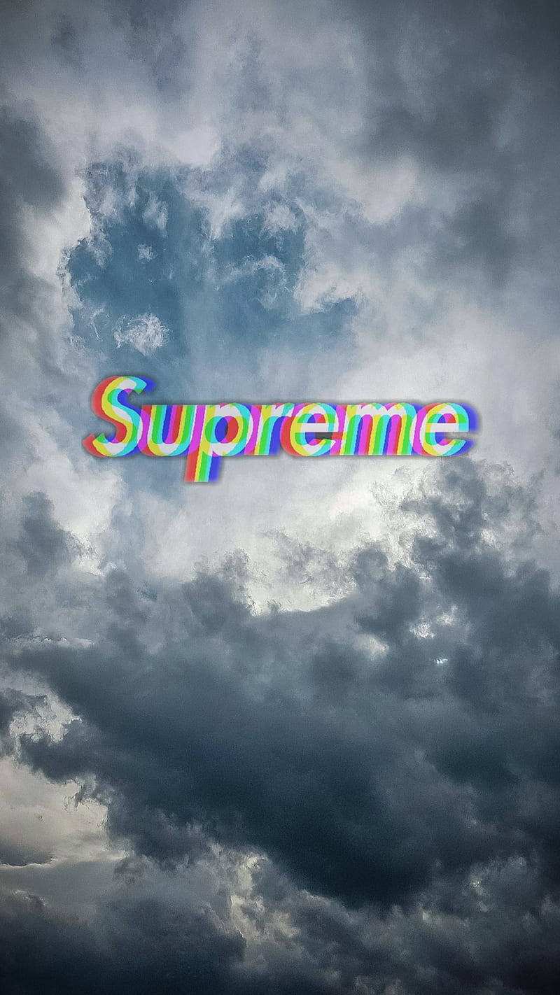 Supreme Aesthetic Clouds Wallpaper