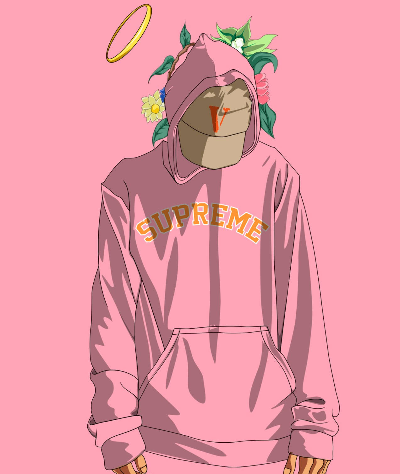 Supreme Bape Cartoon Wallpaper