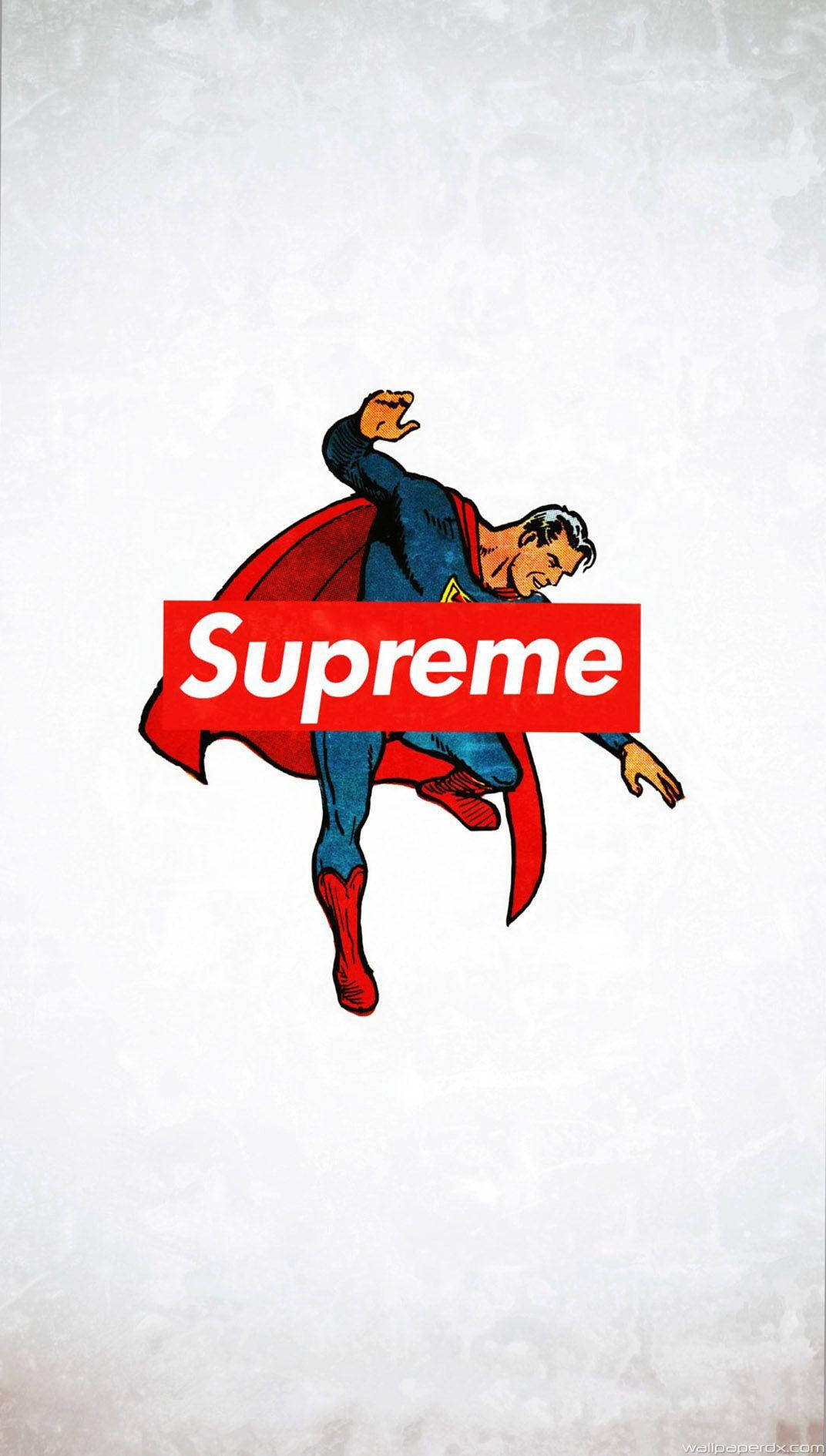 Supreme Falling Superman Wallpaper