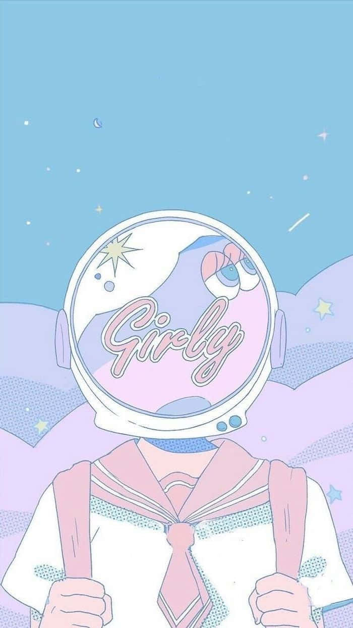 Surreal Aesthetic Girly Colors Digital Art Wallpaper
