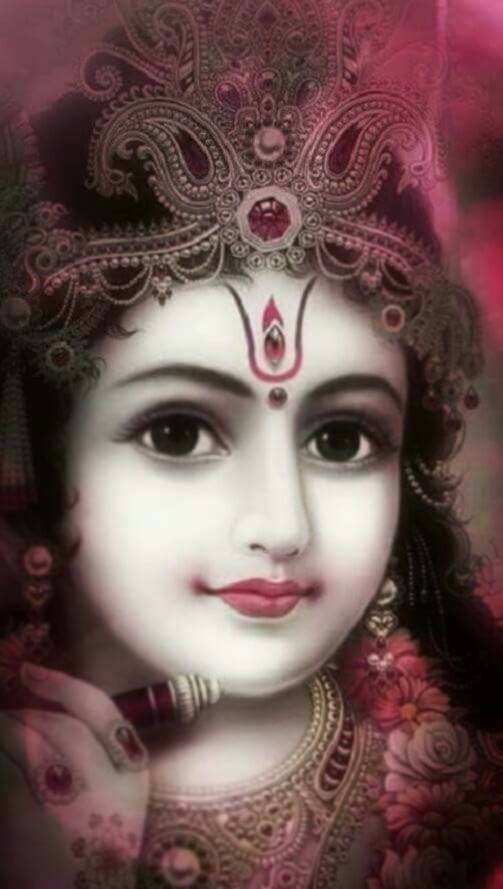 Surreal Beautiful Krishna Divine God Wallpaper