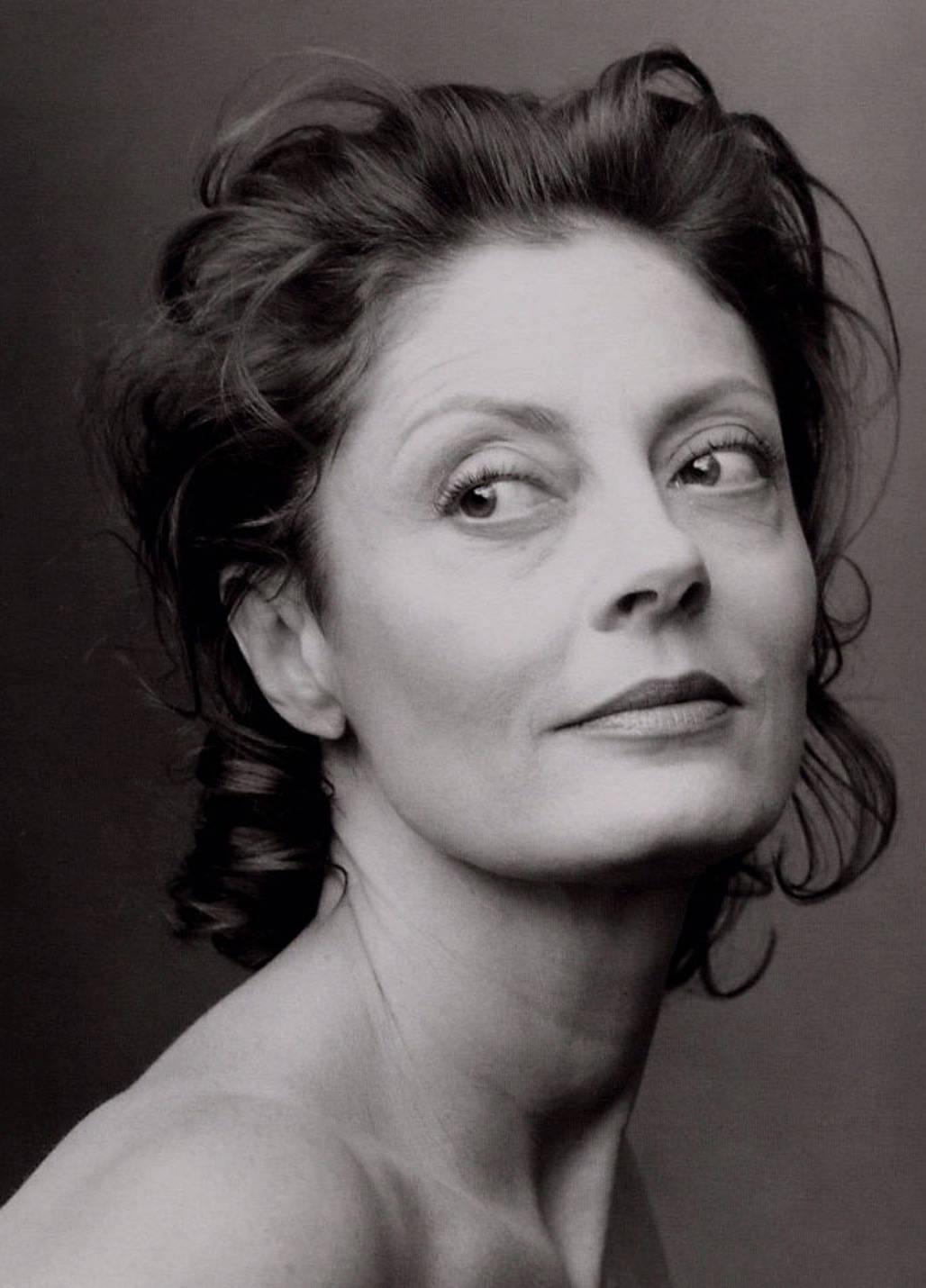 Susan Sarandon Black And White Photograph Wallpaper