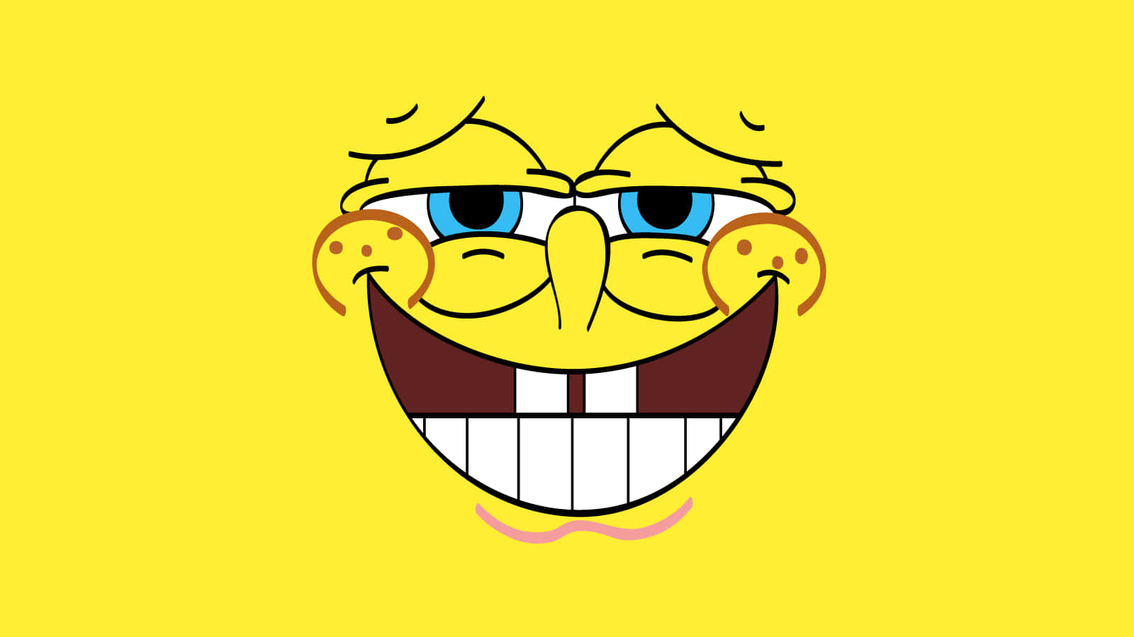 Suspicious Funny Face Spongebob Wallpaper