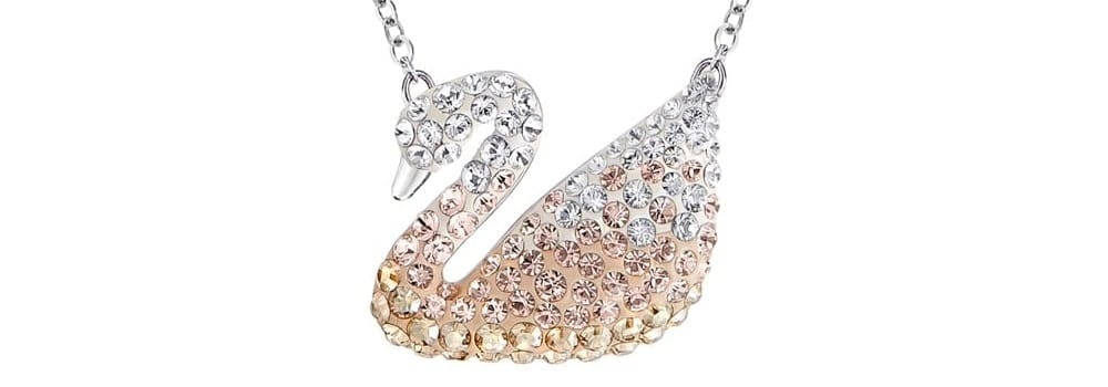 Swarovski Swan Pendant Fading Colors Wallpaper