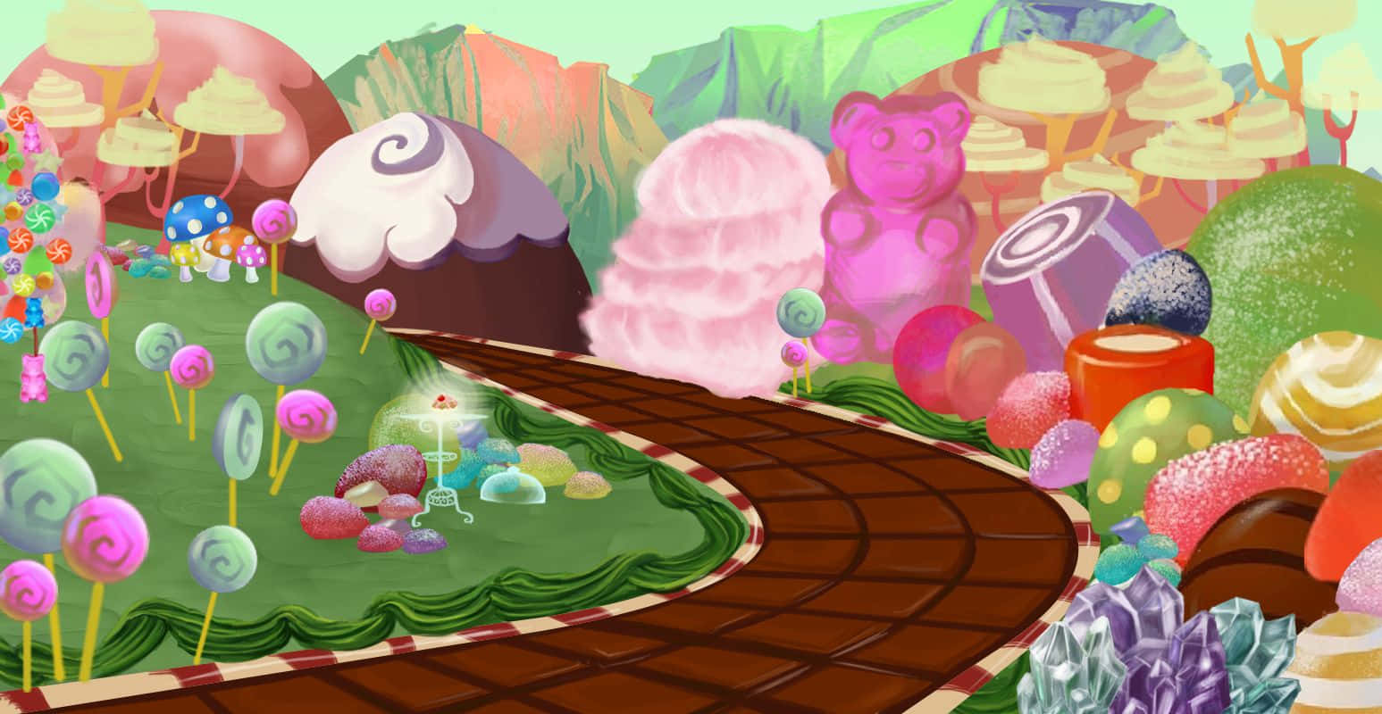 Sweet Dreams In Candy Land Wallpaper