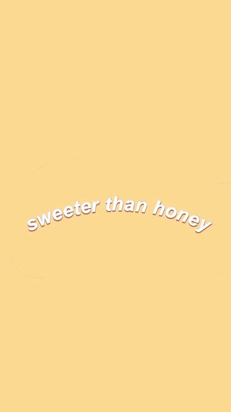 Sweeter Than Honey Pastel Aesthetic Wallpaper