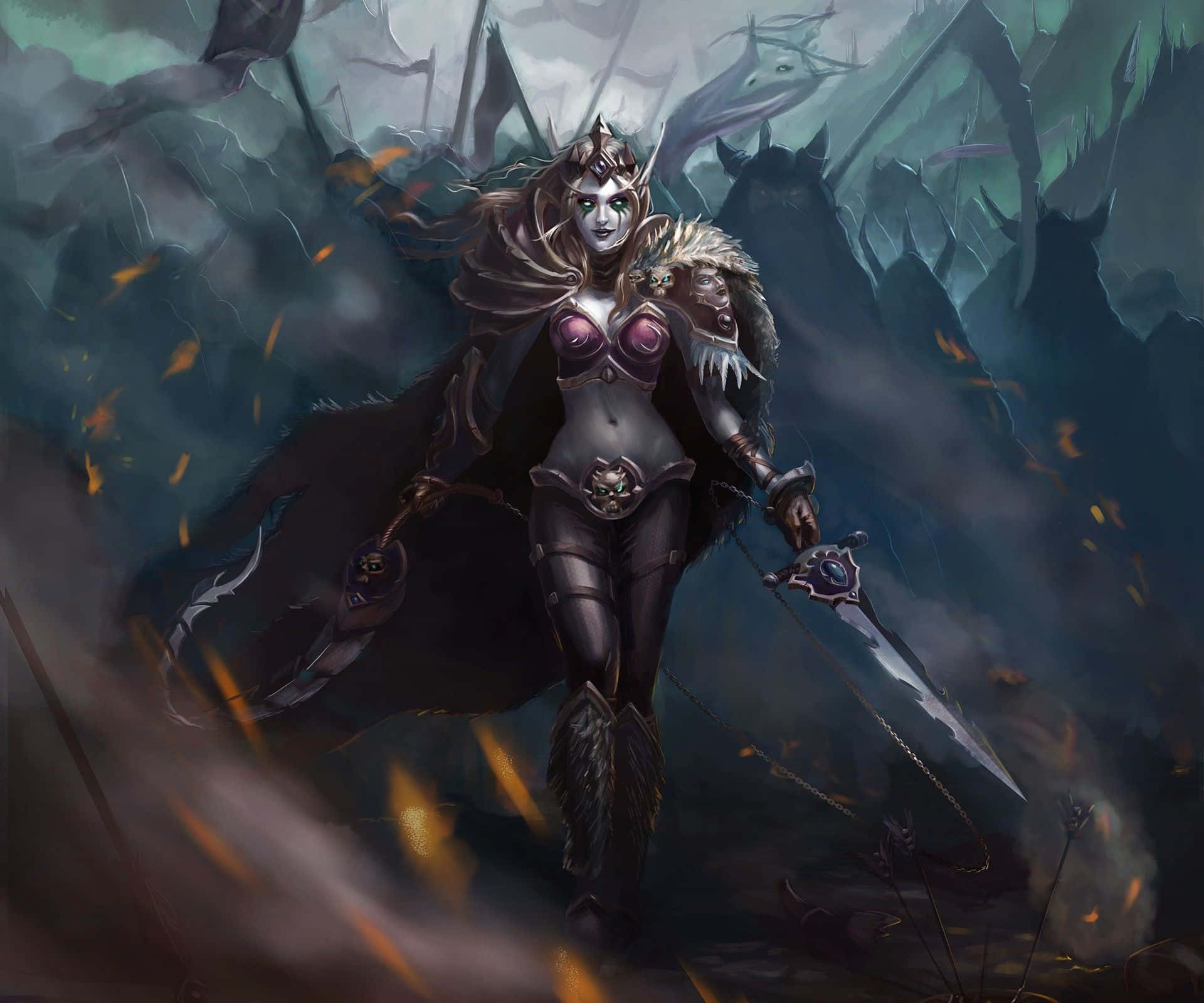 Sylvanas Windrunner Horde Leader Wallpaper