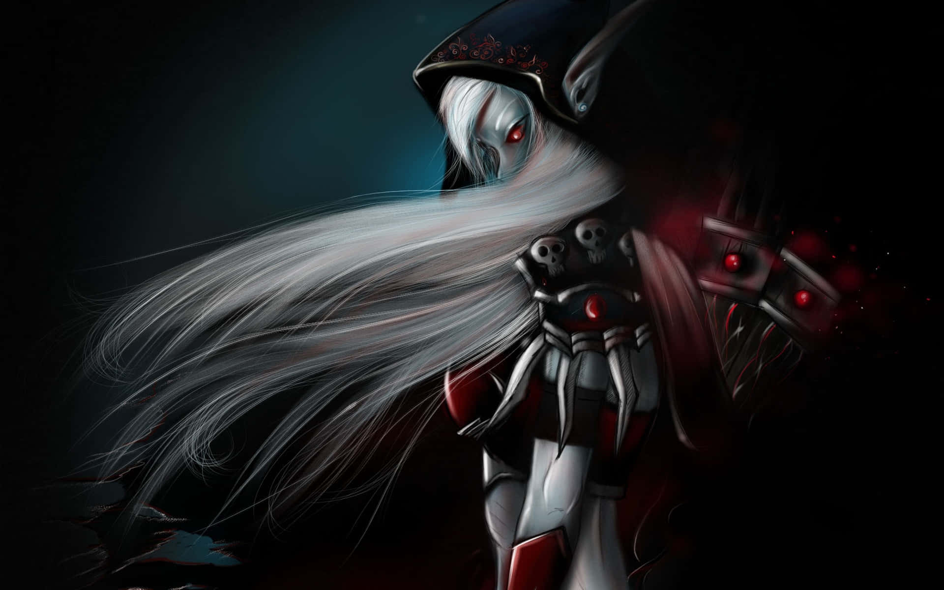 Sylvanas Windrunner Silver Hair Wallpaper