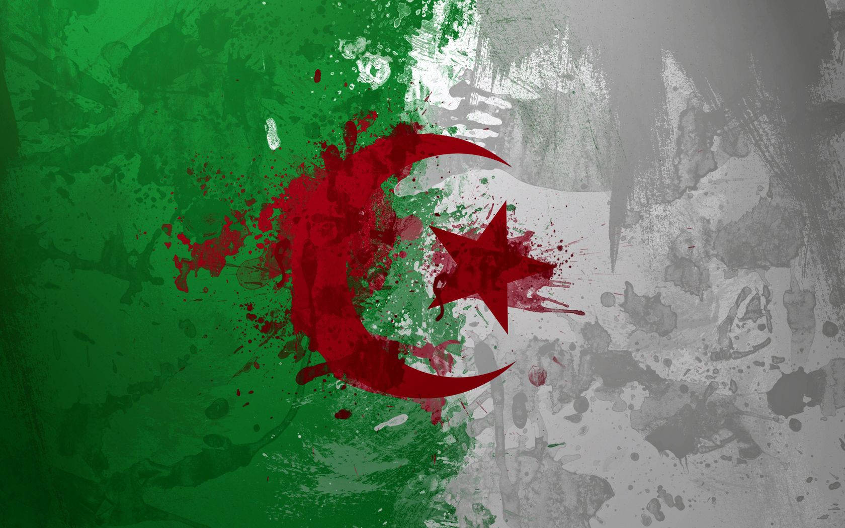 Symbolic Flag Of Algeria Wallpaper