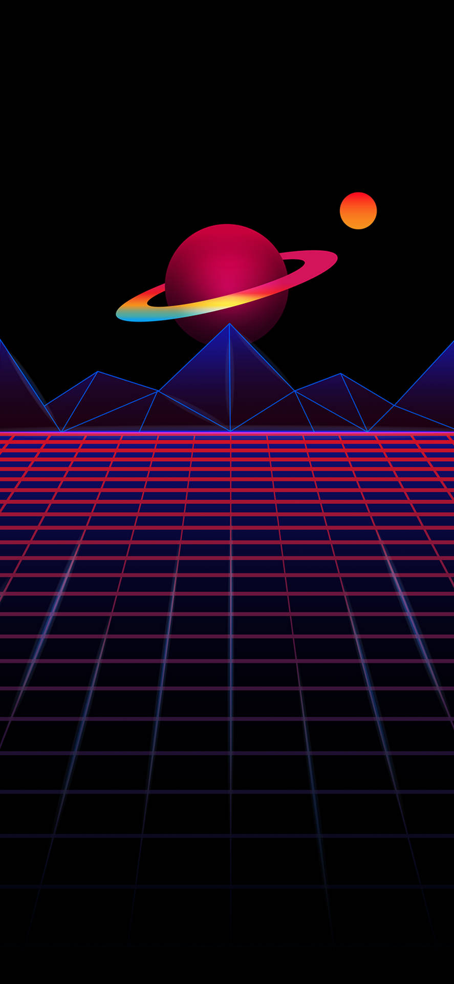 Download free Synthwave Iphone Amoled Wallpaper - MrWallpaper.com