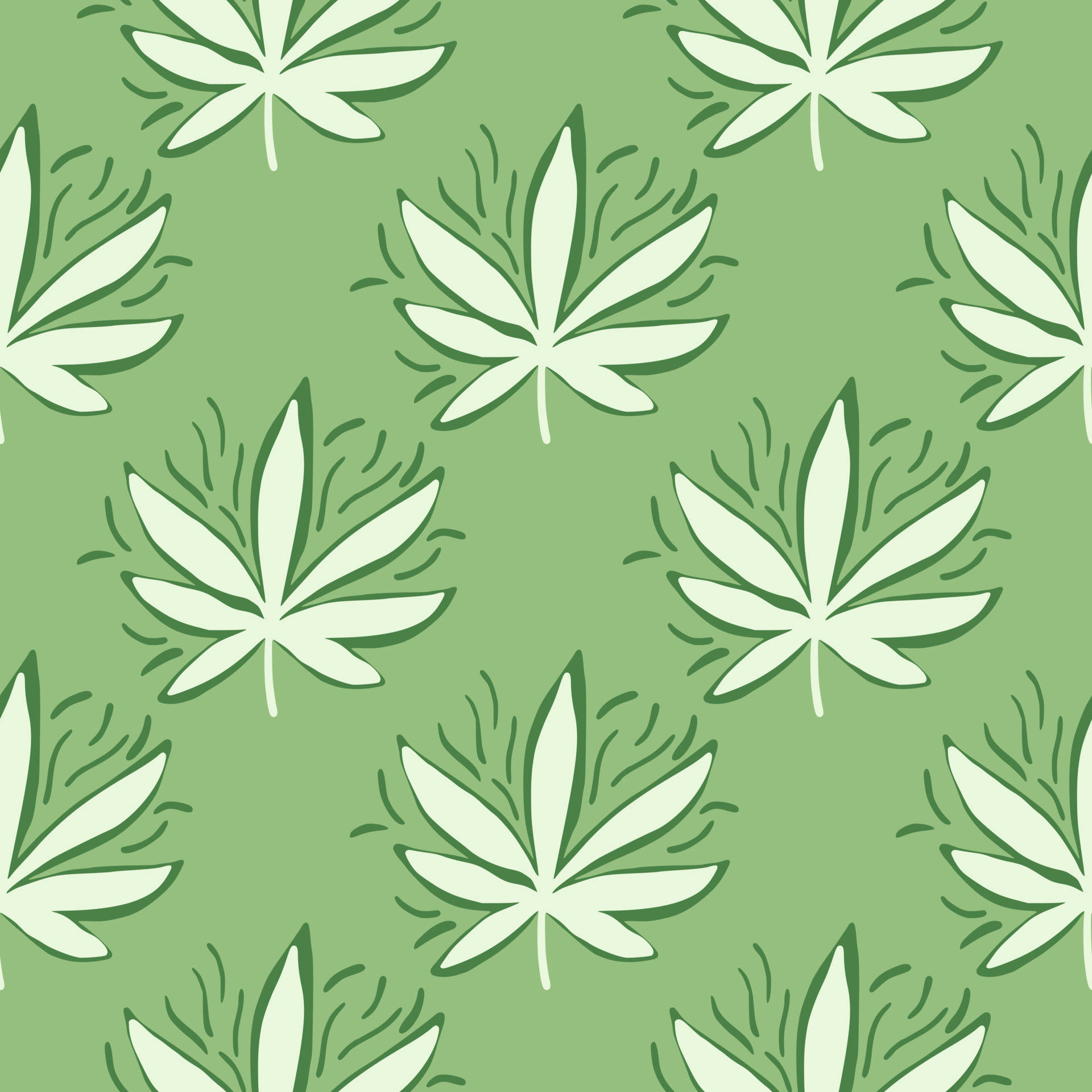 Take A Higher Trip With This Cartoon Weed Wallpaper