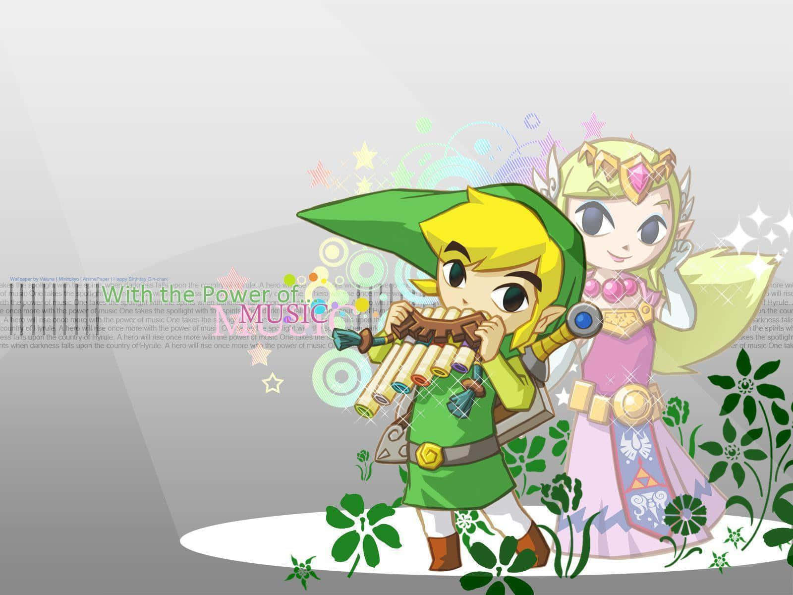 Take A Journey Through A Mysterious World With Toon Link! Wallpaper