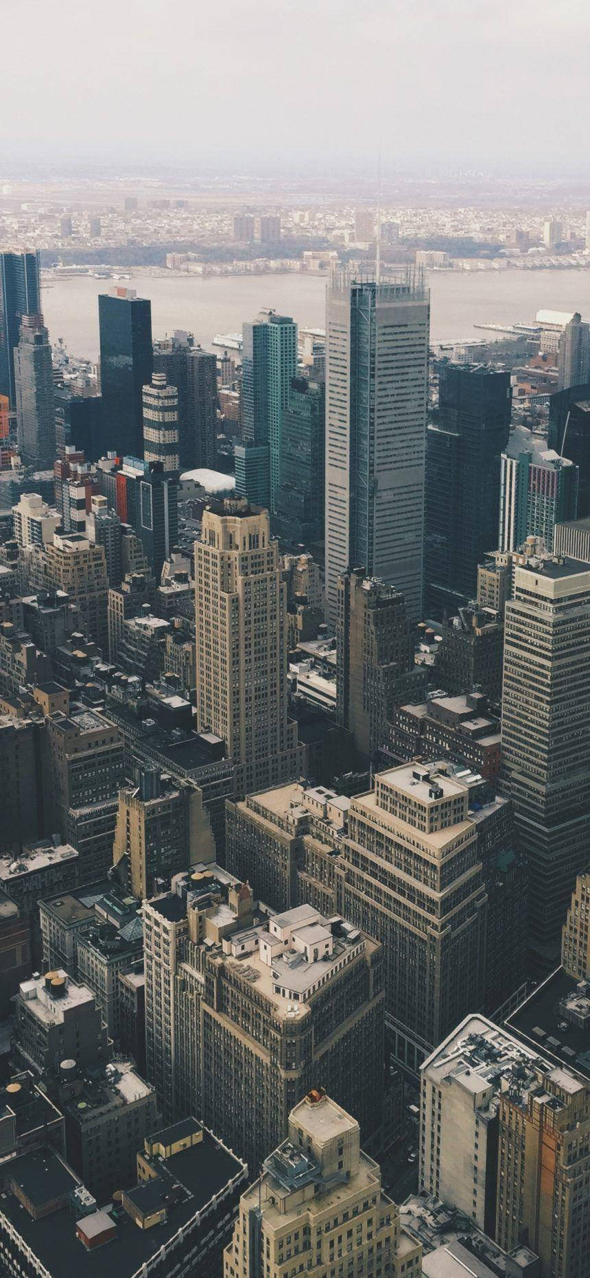 Tall Skyscrapers In New York Iphone Wallpaper