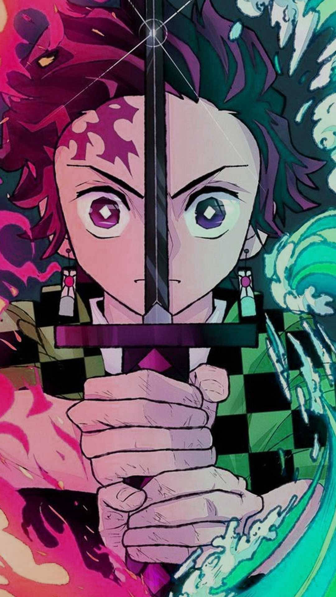 Download free Tanjiro Forehead Mark Demon Slayer Iphone Wallpaper -  MrWallpaper.com