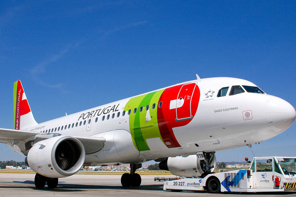 Tap Portugal Plane Engine Wallpaper