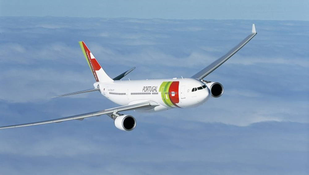 Tap Portugal Plane Sea Of Clouds Wallpaper