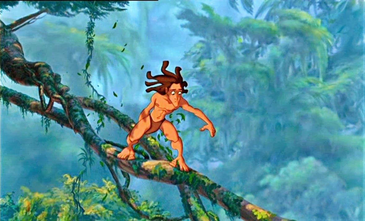 Tarzan Playing On The Forest Wallpaper