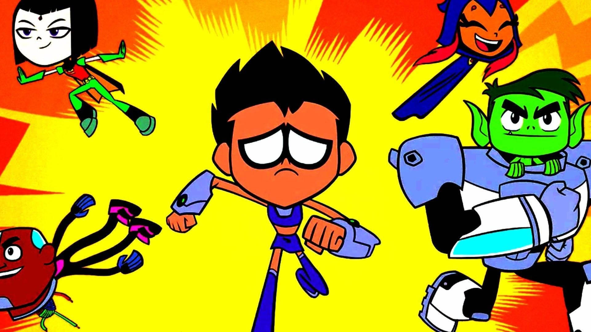 Download free Teen Titans Cute Poster Wallpaper - MrWallpaper.com