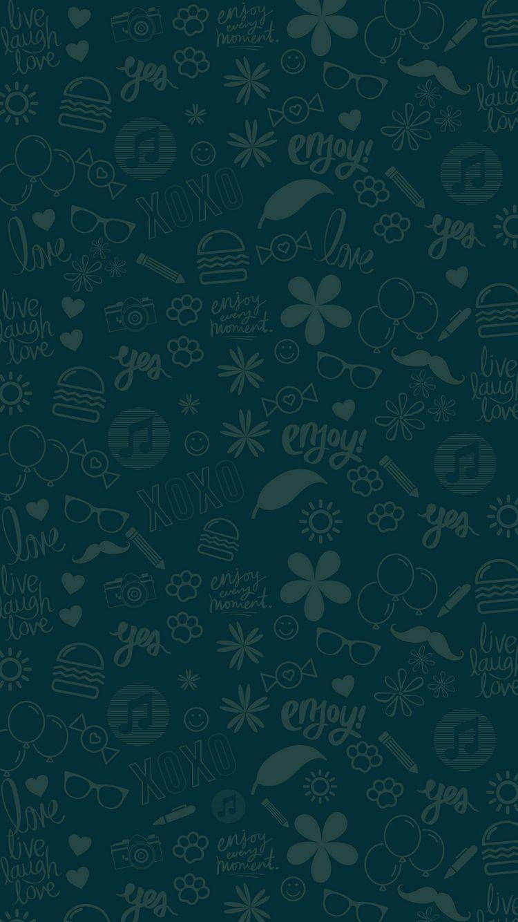 Telegram Cip Art Green Background Wallpaper