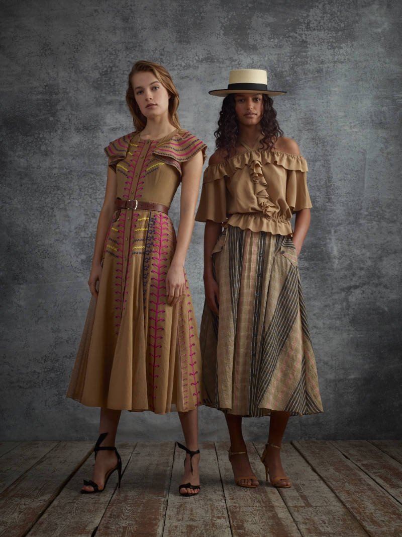 Temperley London Brown Dresses Hat Wallpaper