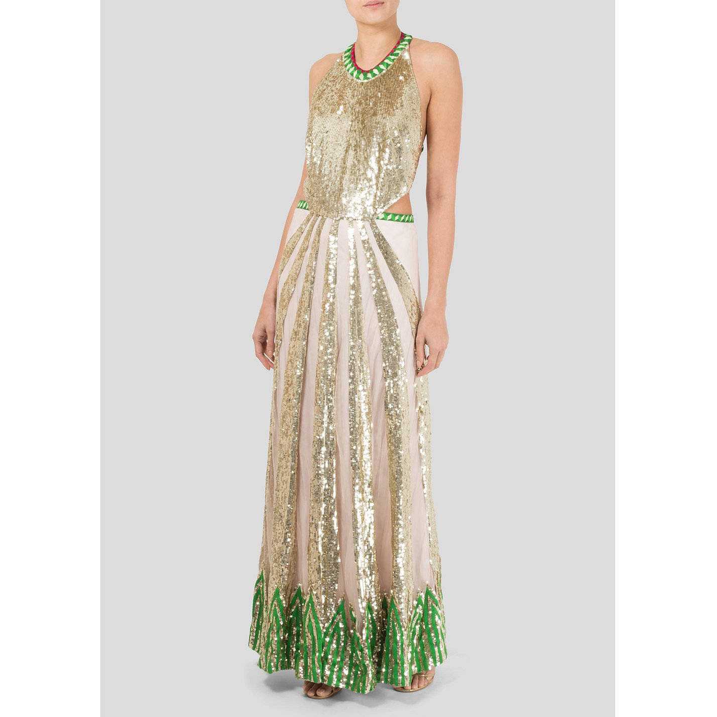 Temperley London Gold Green Colors Wallpaper