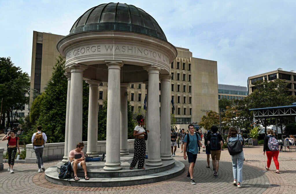 Tempietto Landmark At George Washington University Wallpaper