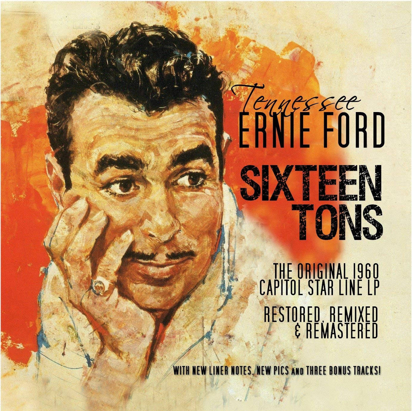 Tennessee Ernie Ford On The Cover Of 'sixteen Tons' Album Wallpaper