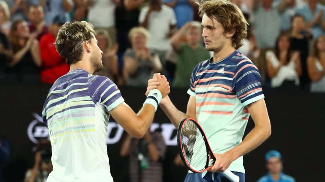 Tennis Players Post Match Handshake Wallpaper