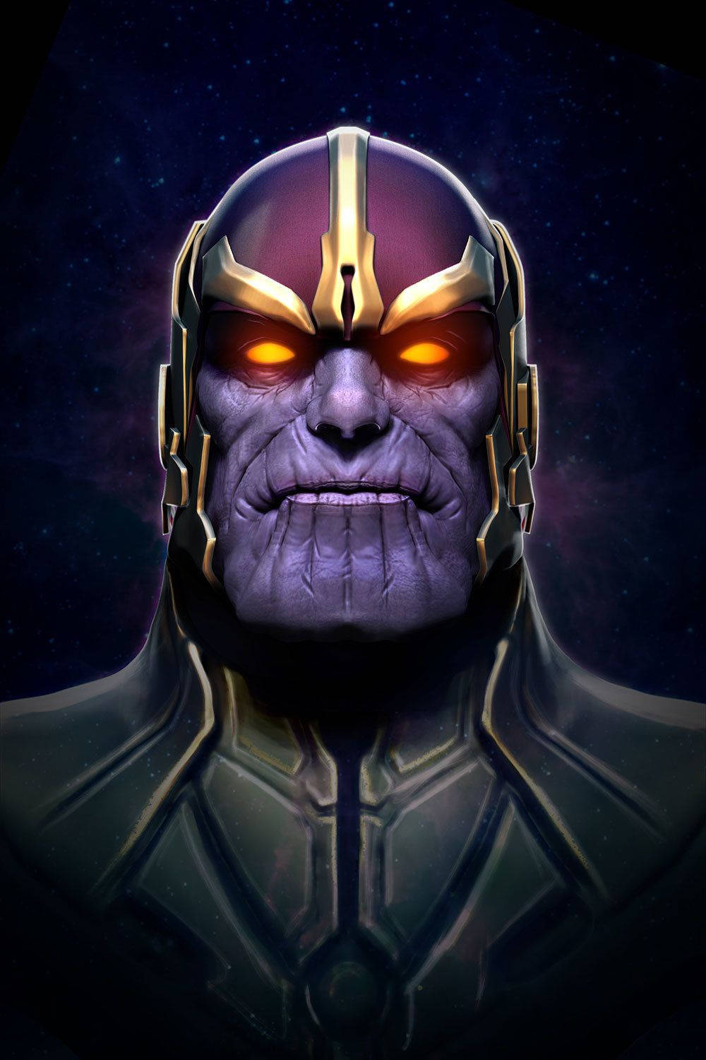 Thanos Blazing Eyes Wallpaper