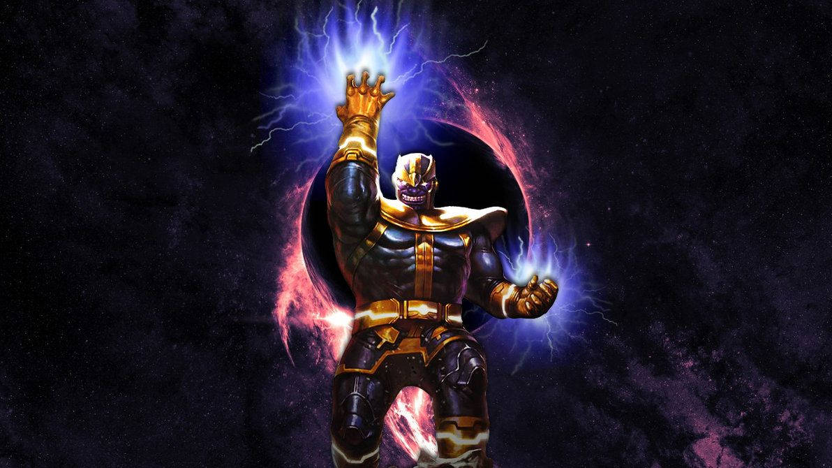 Thanos Lightning Hands Wallpaper