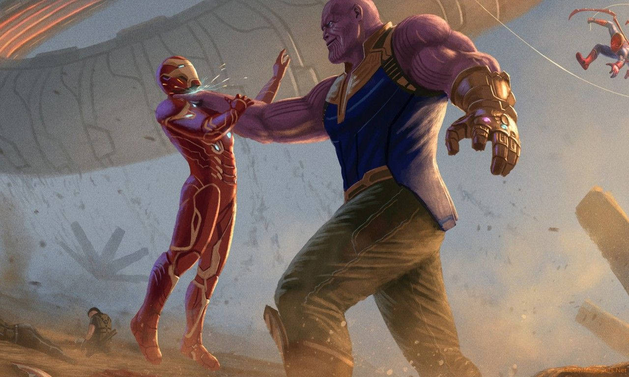 Thanos Versus Iron Man Wallpaper
