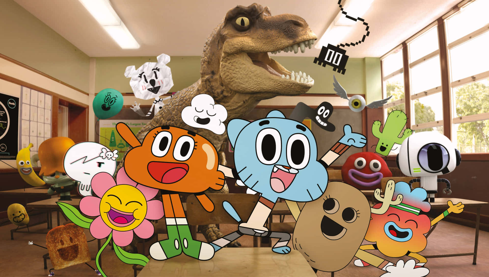 Download free The Amazing World Of Gumball: Fun Adventures Of Gumball  Watterson And Friends Wallpaper - MrWallpaper.com