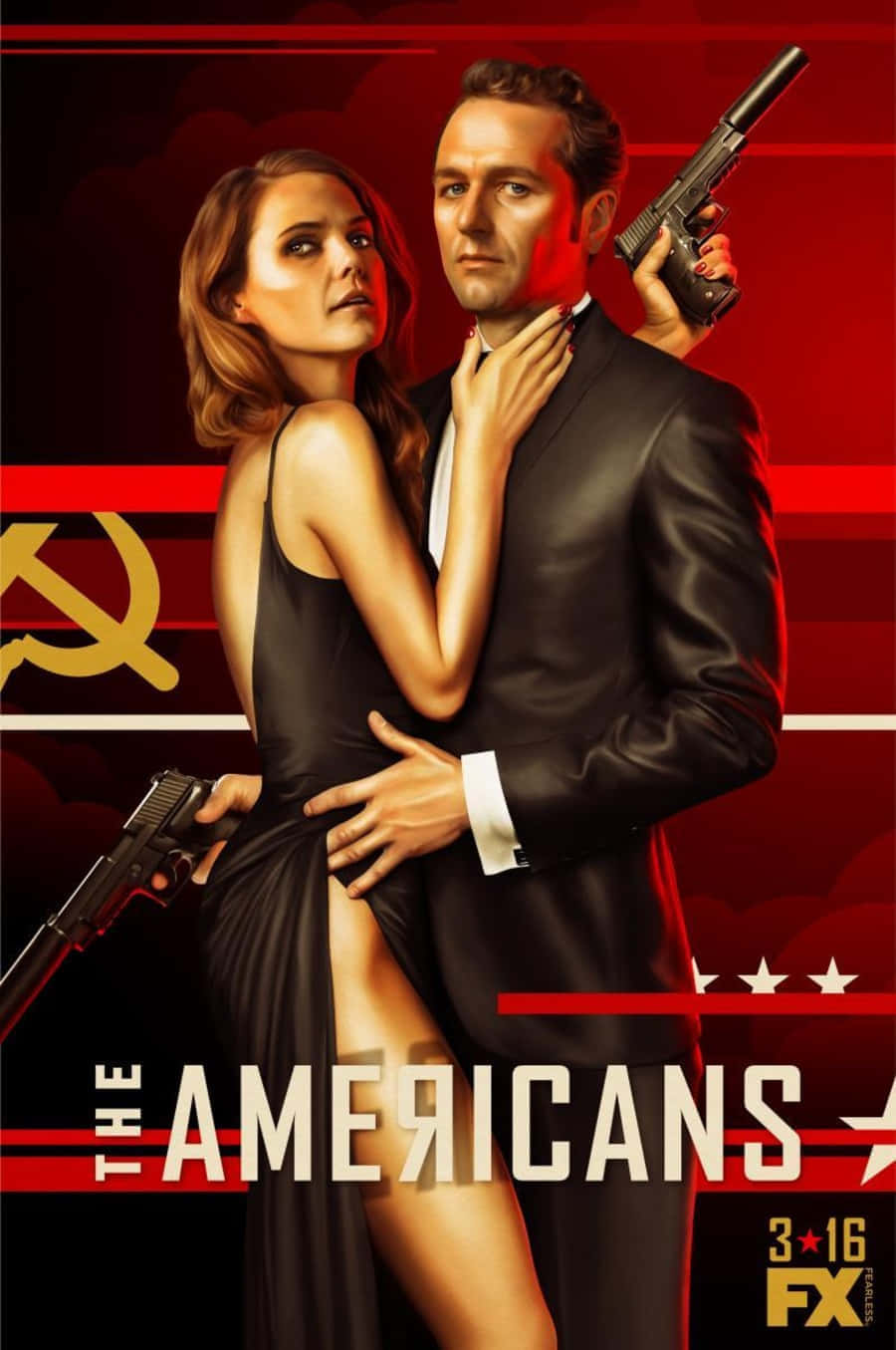 The_ Americans_ T V_ Show_ Poster Wallpaper