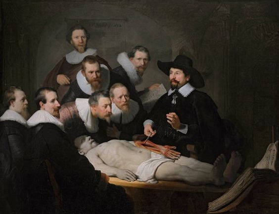 The Anatomy Lesson Of Dr. Nicolaes Tulp Famous Painting Wallpaper