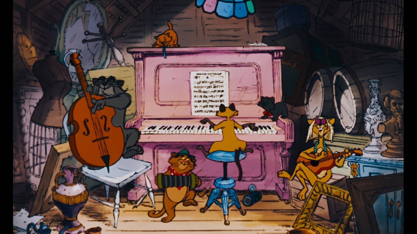 The Aristocats Jazz Music Wallpaper