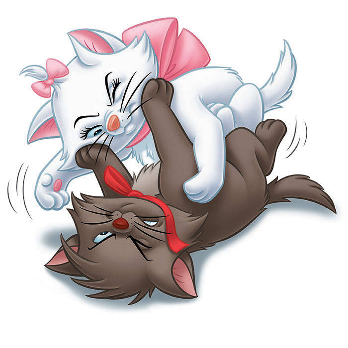 The Aristocats Marie And Berlioz Wallpaper