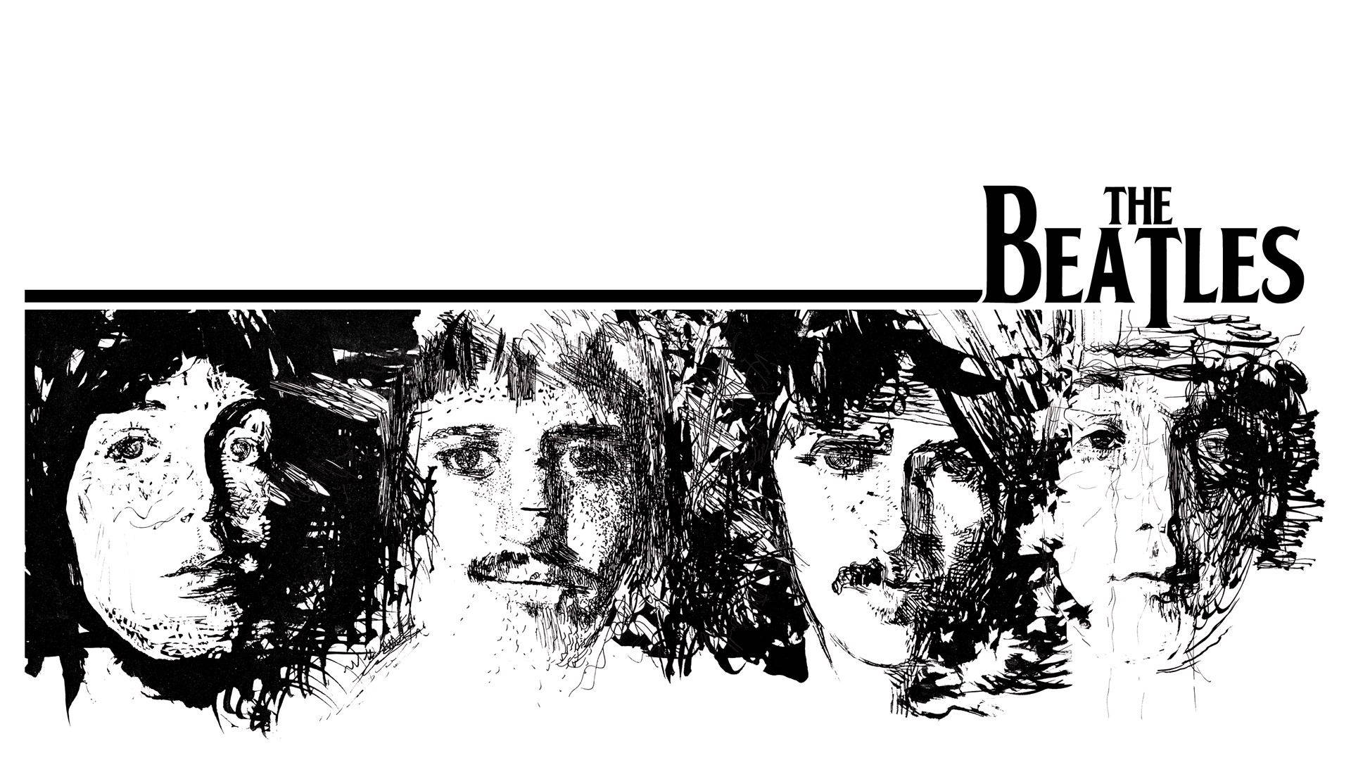 Download free The Beatles Sketched Wallpaper - MrWallpaper.com