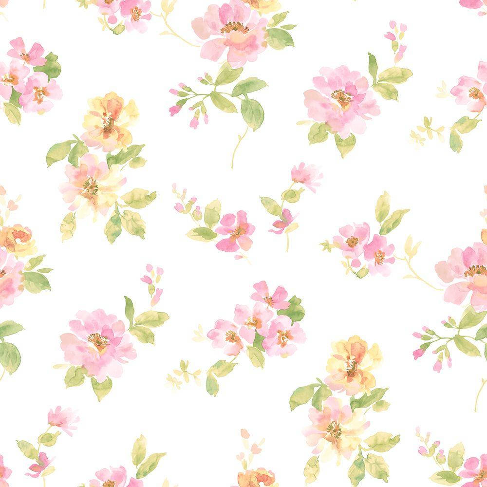 The Beauty Of A Subtle Floral Pattern Wallpaper