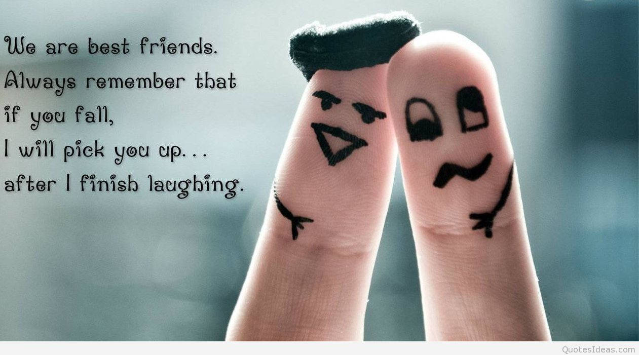 The Best Of Friends Hold Up Two Fingers. Wallpaper