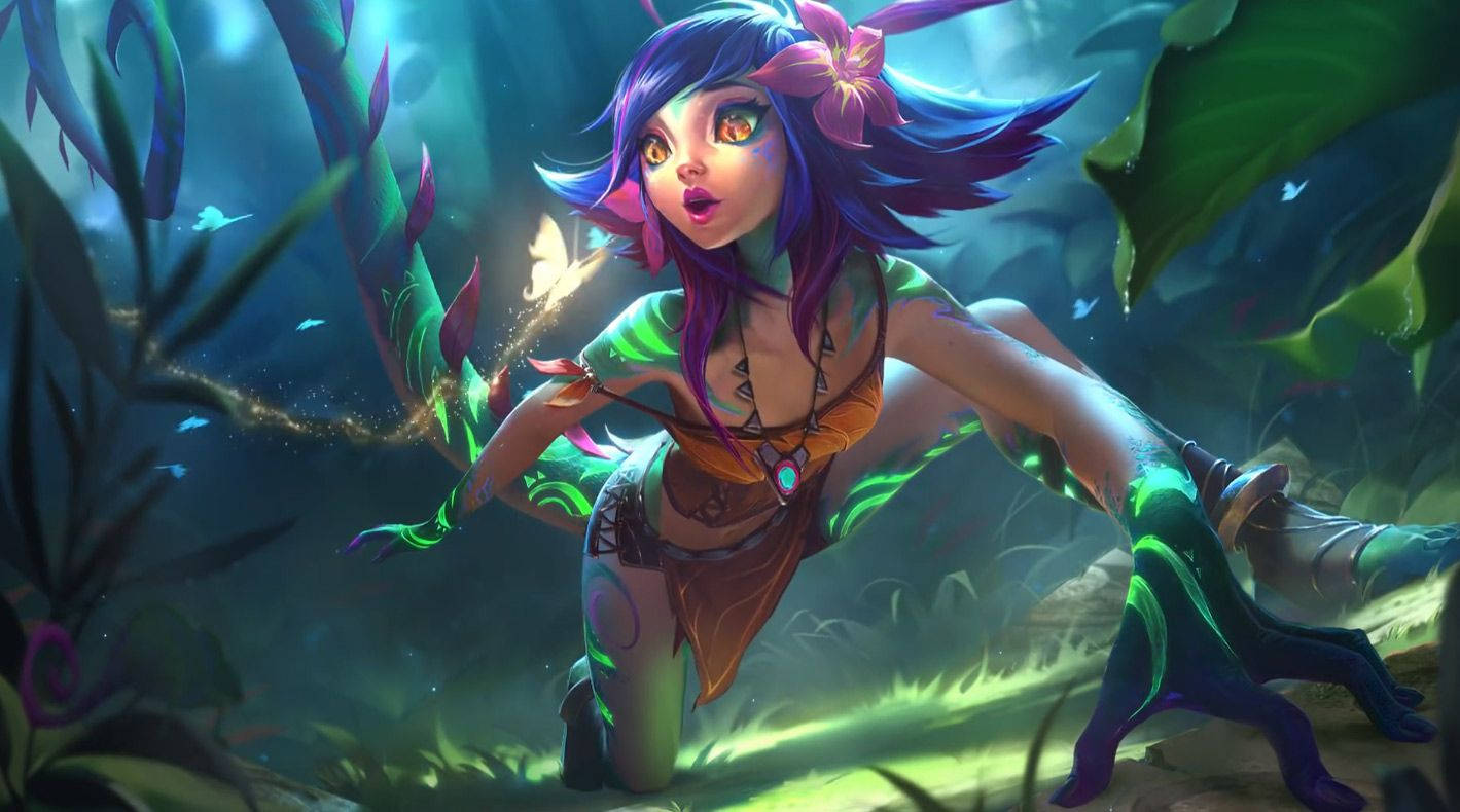 The Brave And Lively Neeko From League Of Legends Wallpaper