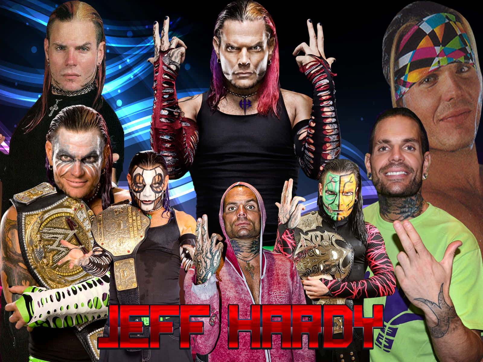 The Charismatic Enigma - Jeff Hardy In Action Wallpaper