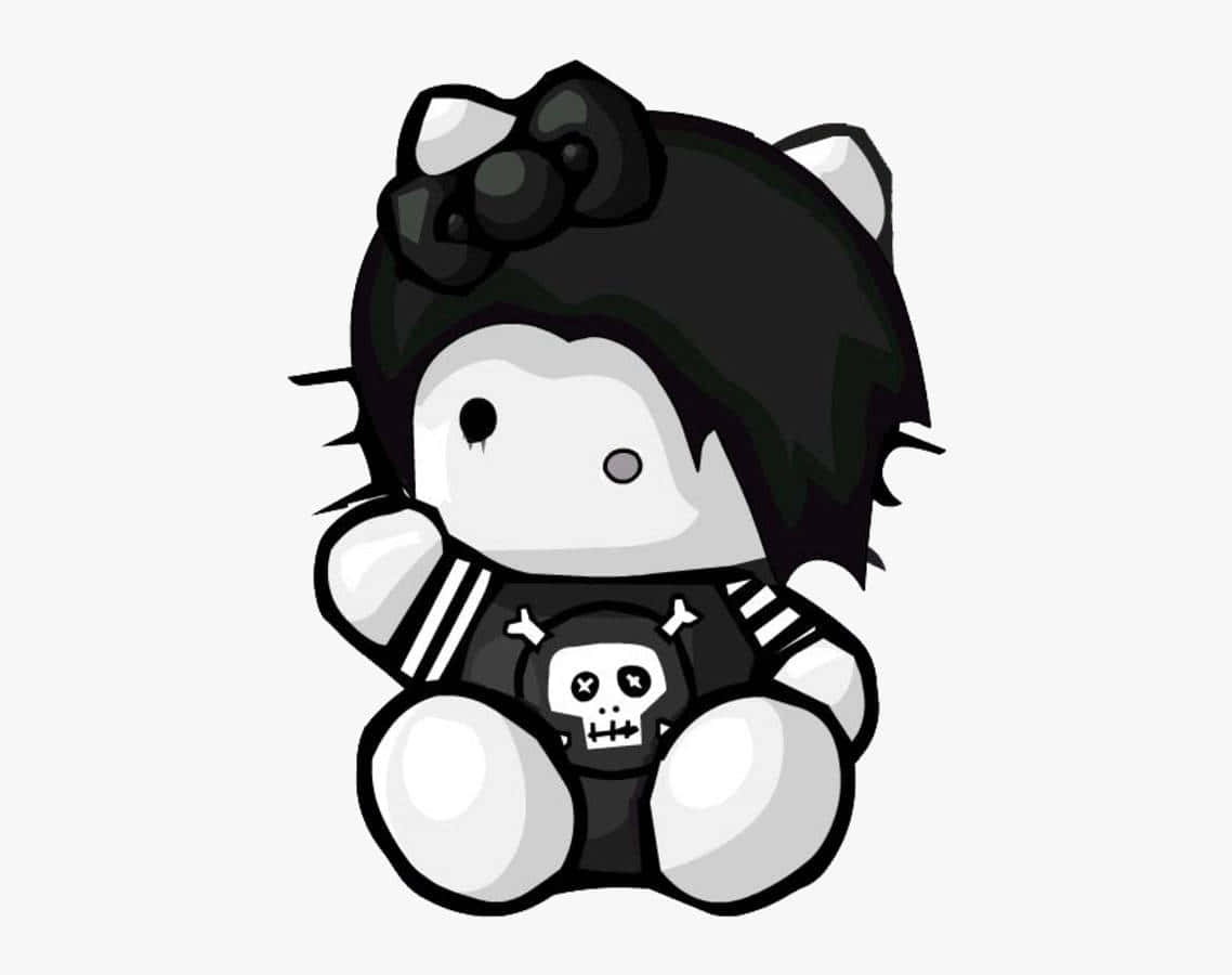 The Cheerfully Morose Emo Hello Kitty Wallpaper